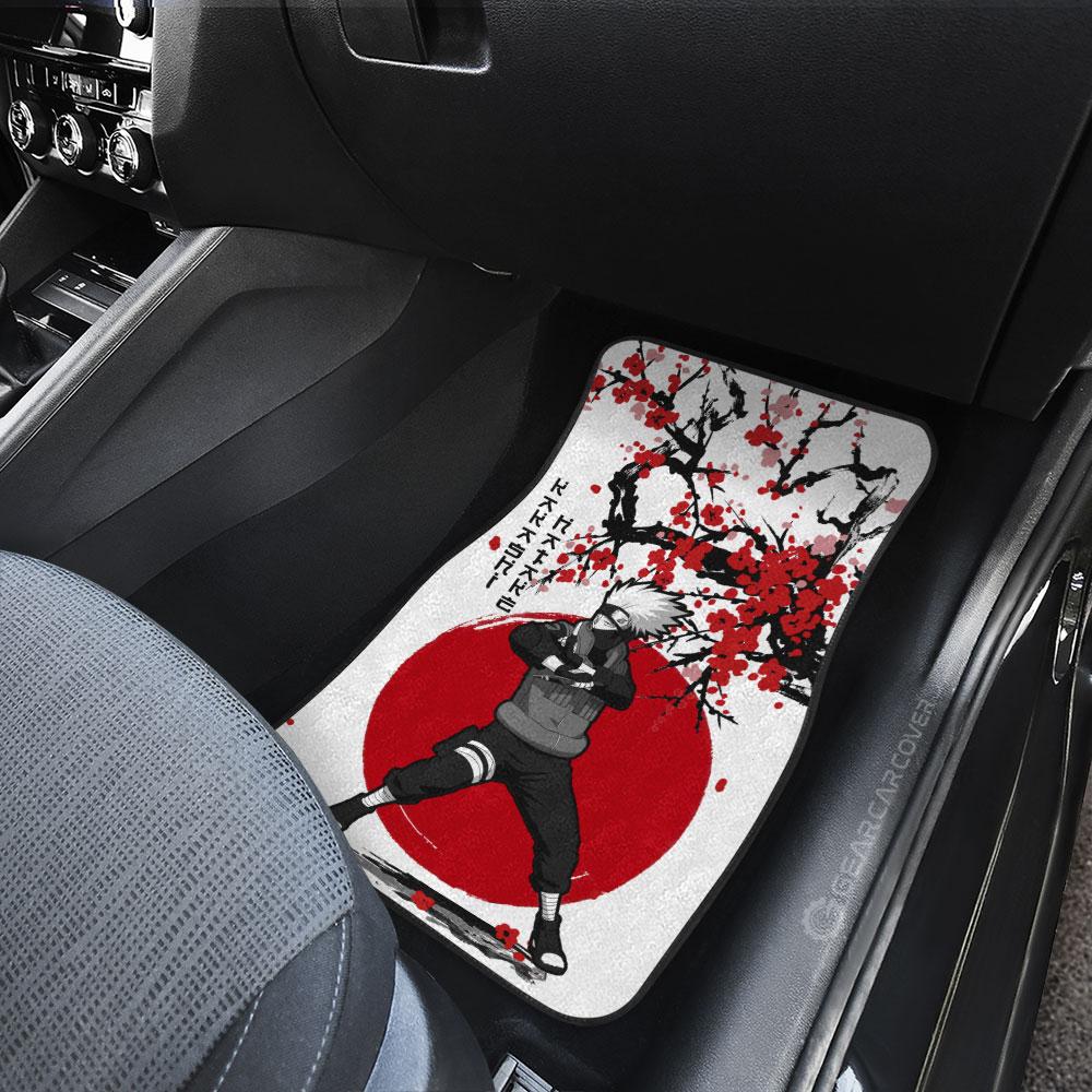 Kakashi And Jiraiya Car Floor Mats Custom Japan Style Naruto Anime Car Accessories