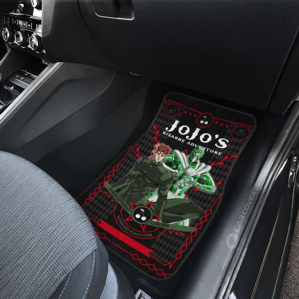 Kakyoin Noriaki Car Floor Mats Custom Anime JoJo's Bizarre Car Accessories