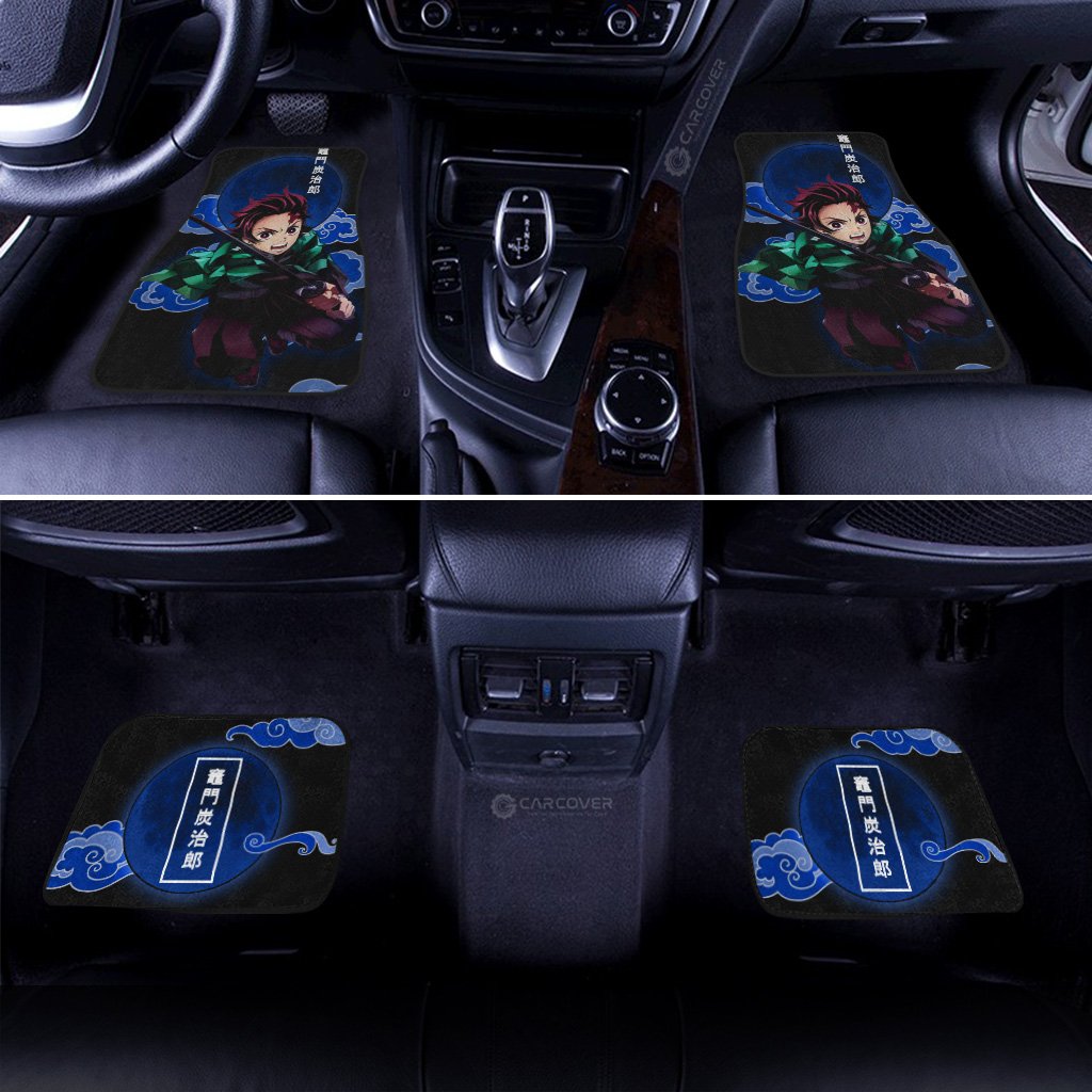 Kamada Tanjiro Car Floor Mats Custom Demon Slayer Anime Car Accessories