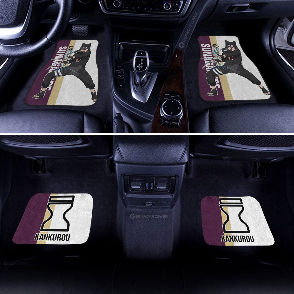 Kankurou Car Floor Mats Custom Naruto Anime Car Accessories Gifts Idea For Fans