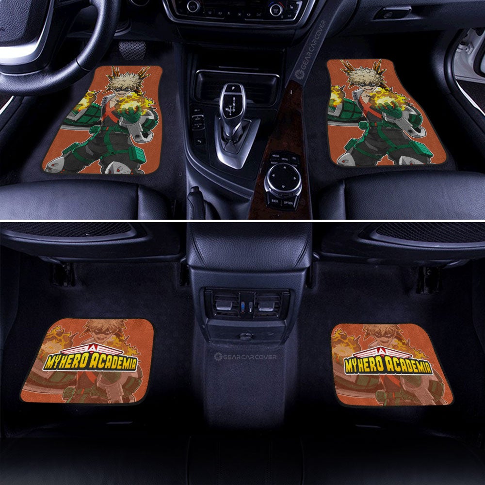 Katsuki Bakugo Car Floor Mats Custom My Hero Academia Anime Gifts For Fans