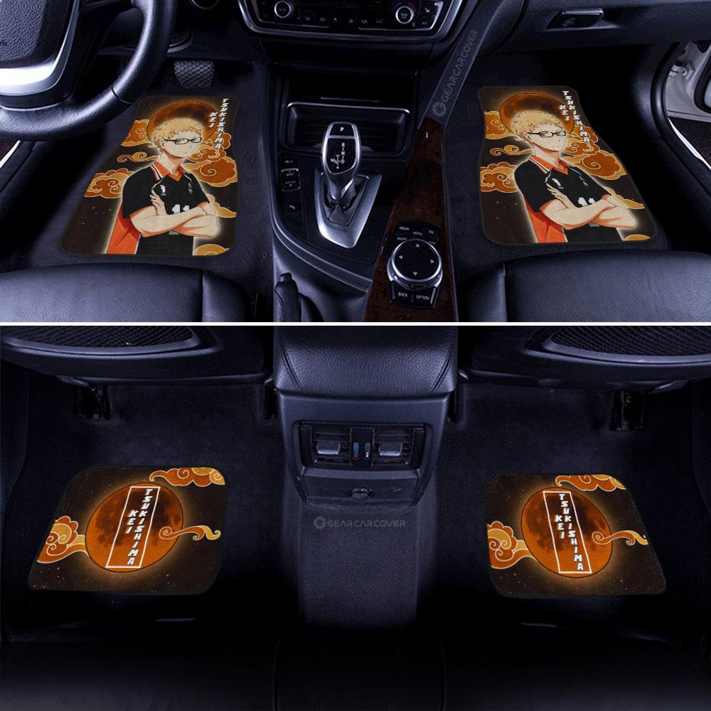 Kei Tsukishima Car Floor Mats Custom Gifts For Haikyuu Anime Fans