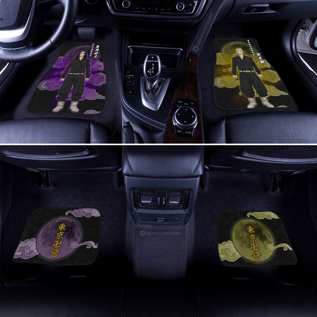 Ken Ryuguji And Keisuke Baji Car Floor Mats Custom Tokyo Revengers Anime Car Accessories