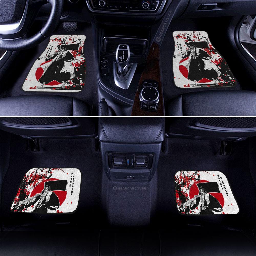Kenpachi Zaraki Car Floor Mats Custom Japan Style Anime Bleach Car Interior Accessories