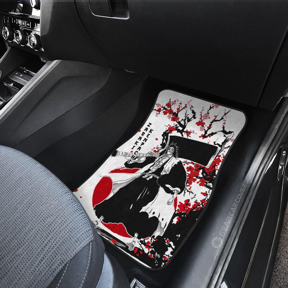 Kenpachi Zaraki Car Floor Mats Custom Japan Style Anime Bleach Car Interior Accessories