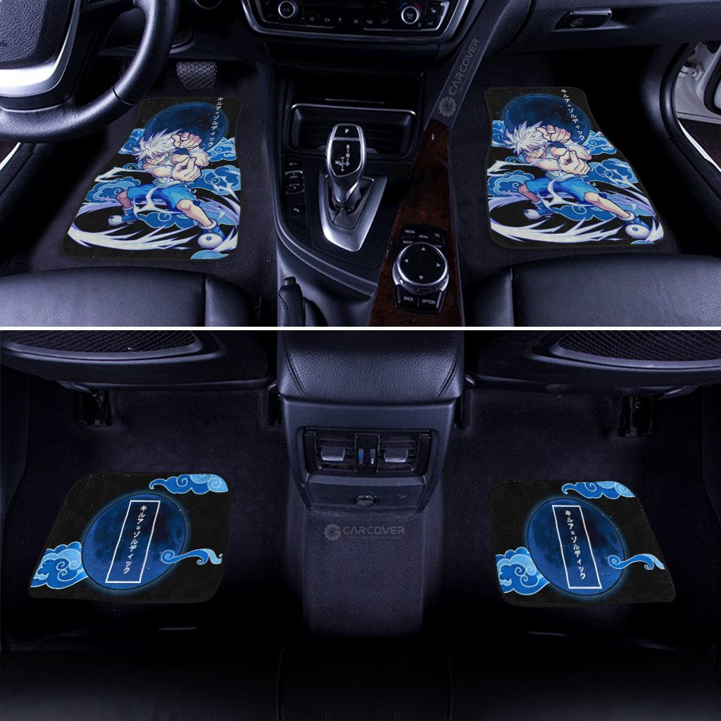 Killua Zoldyck Car Floor Mats Custom Anime Hunter x Hunter Car Accessories Gifts Idea