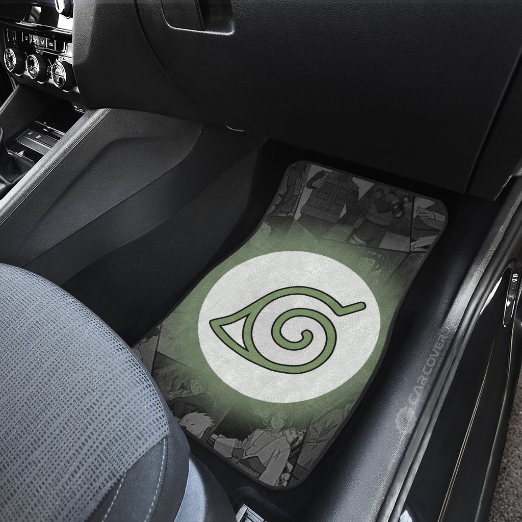 Konohagakure Car Floor Mats Custom Anime Naruto Konoha Car Accessories