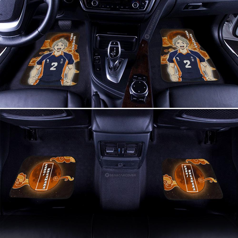 Koshi Sugawara Car Floor Mats Custom Gifts For Haikyuu Anime Fans