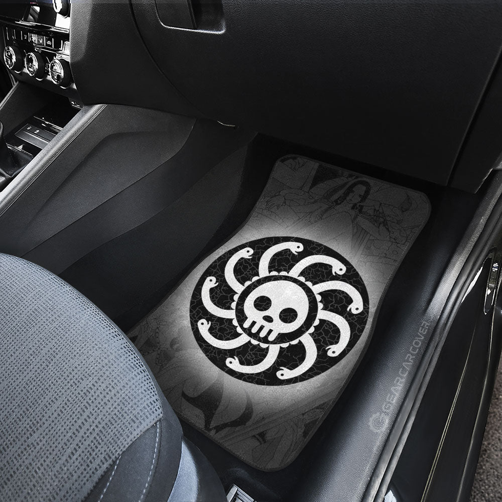 Kuja Pirates Flag Car Floor Mats Custom One Piece Anime Car Accessories