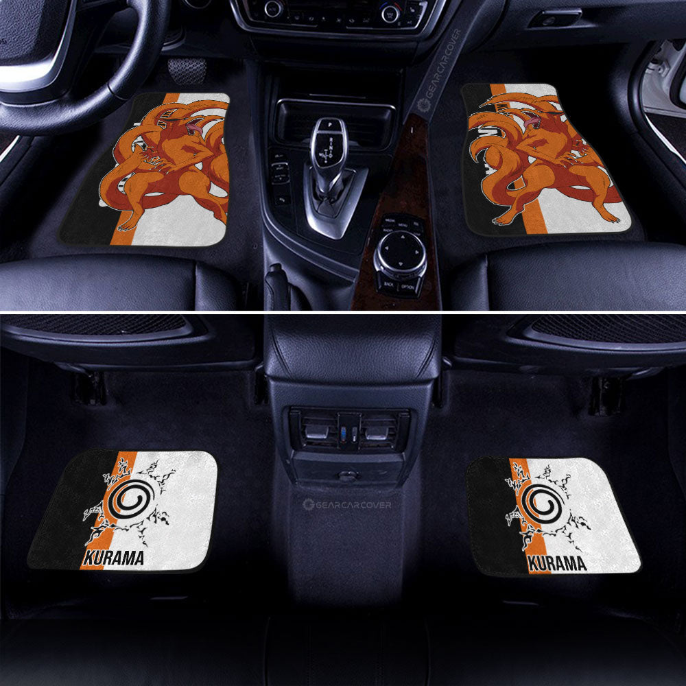 Kurama Car Floor Mats Custom Naruto Anime Car Accessories Gifts Idea For Fans