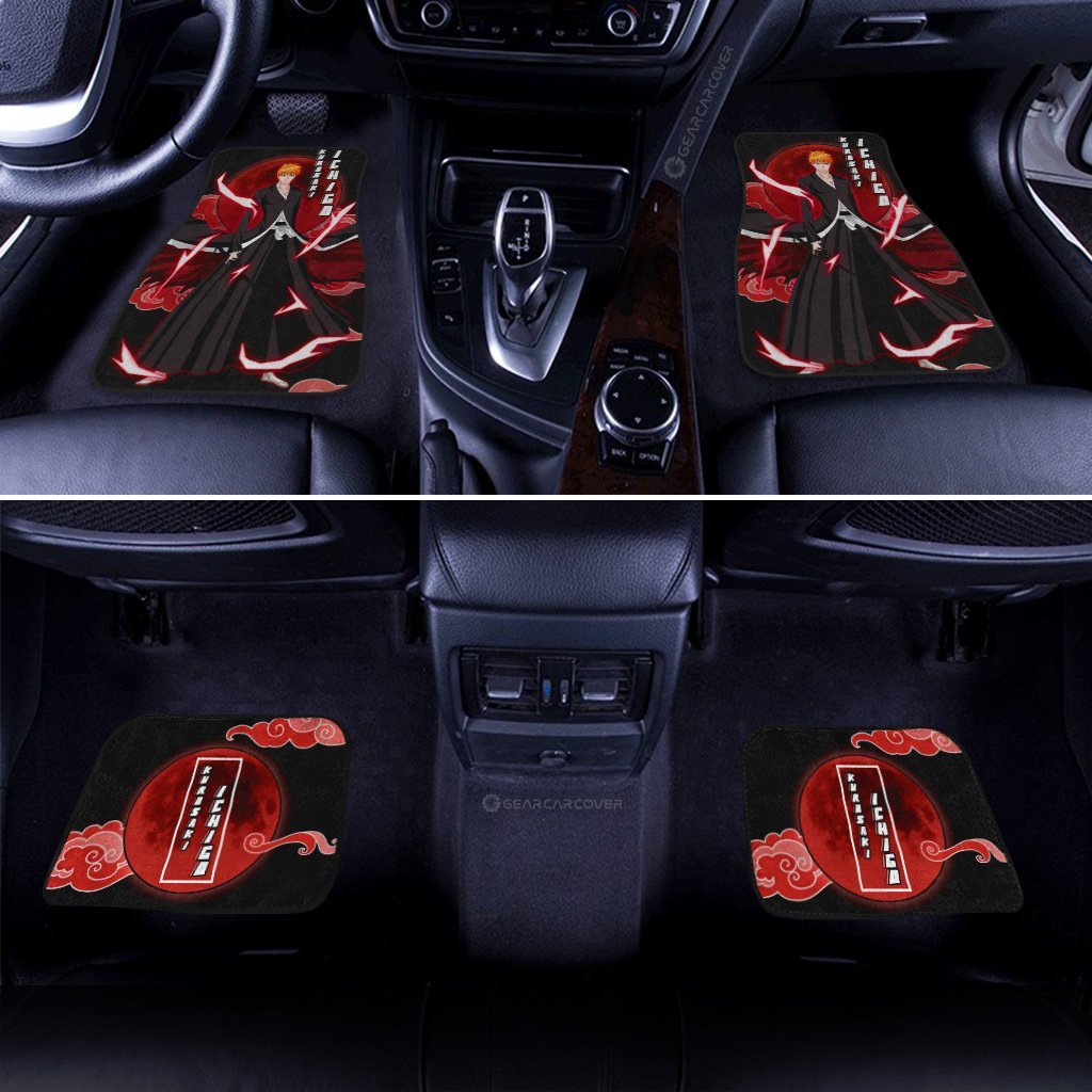 Kurosaki Ichigo Car Floor Mats Custom Bleach Anime Car Interior Accessories