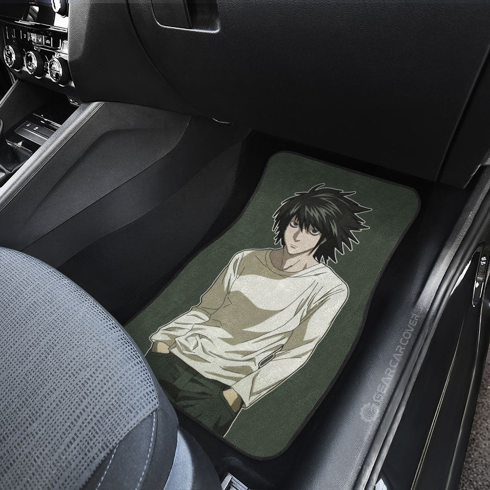 L Lawliet Car Floor Mats Custom Death Note Anime Gifts For Fans