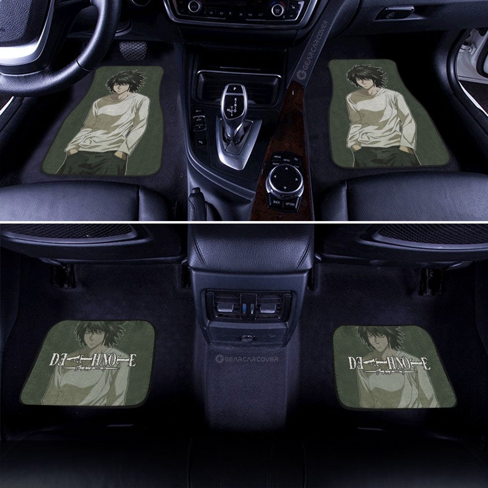 L Lawliet Car Floor Mats Custom Death Note Anime Gifts For Fans