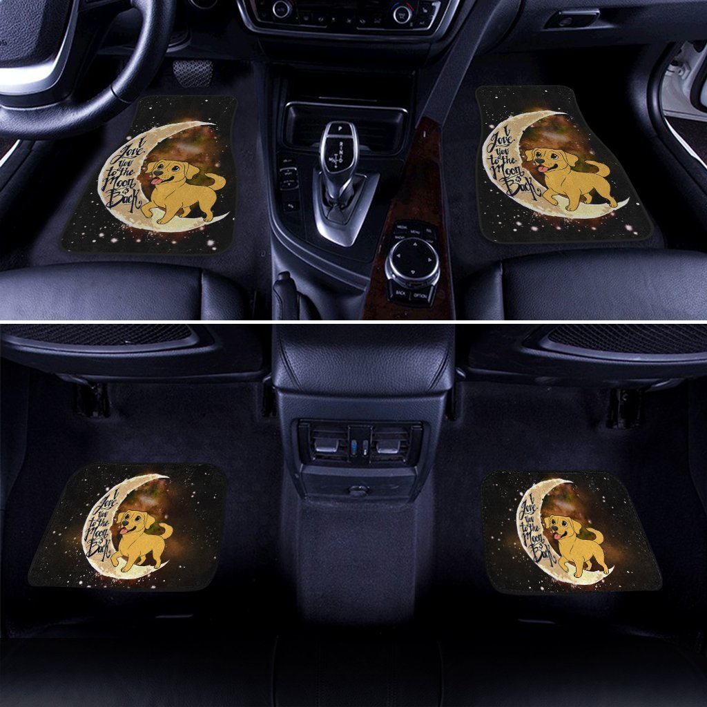 Labrador Retriever Car Floor Mats I Love You To The Moon And Back Idea For Car Accessories