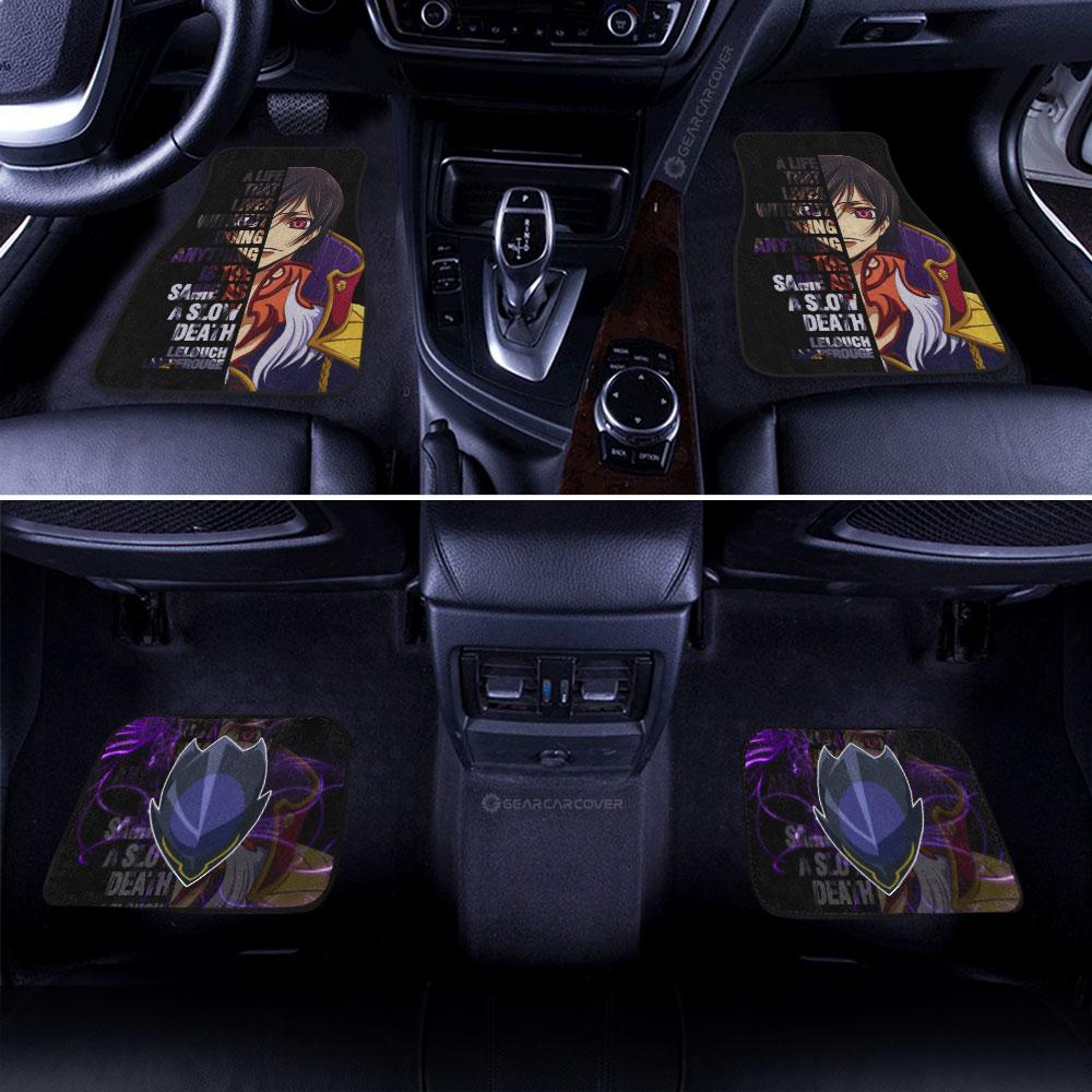 Lelouch Lamperouge Car Floor Mats Custom Code Geass Anime Car Accessories