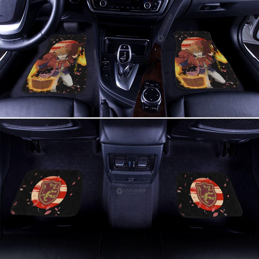 Leopold Vermillion Car Floor Mats Custom Anime Black Clover Car Accessories