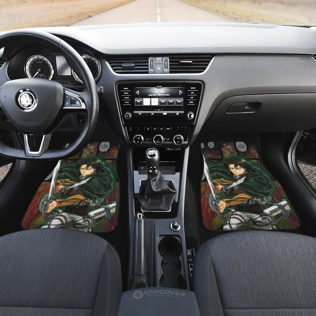 Levi Ackerman Car Floor Mats Custom Anime Attack On Titan Car Accessories