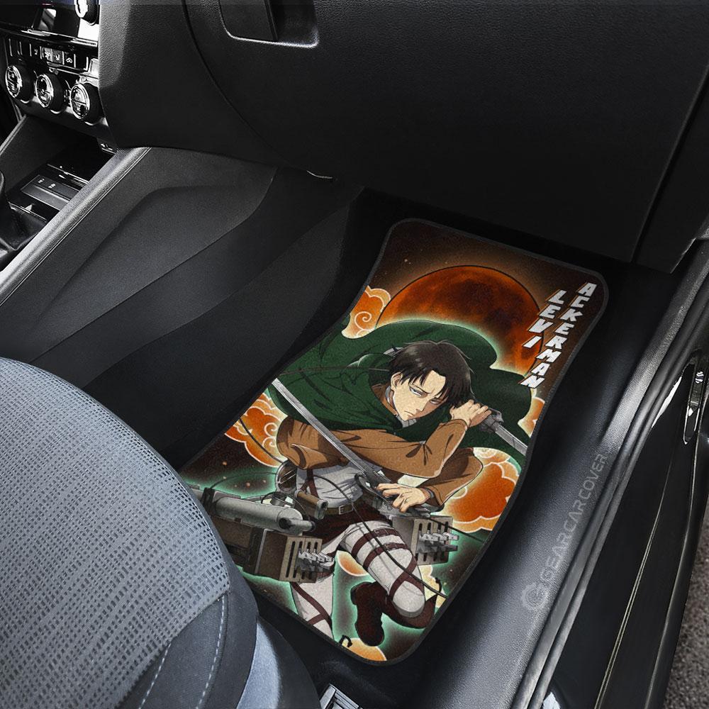 Levi Ackerman Car Floor Mats Custom Attack On Titan Anime Gifts For Fan