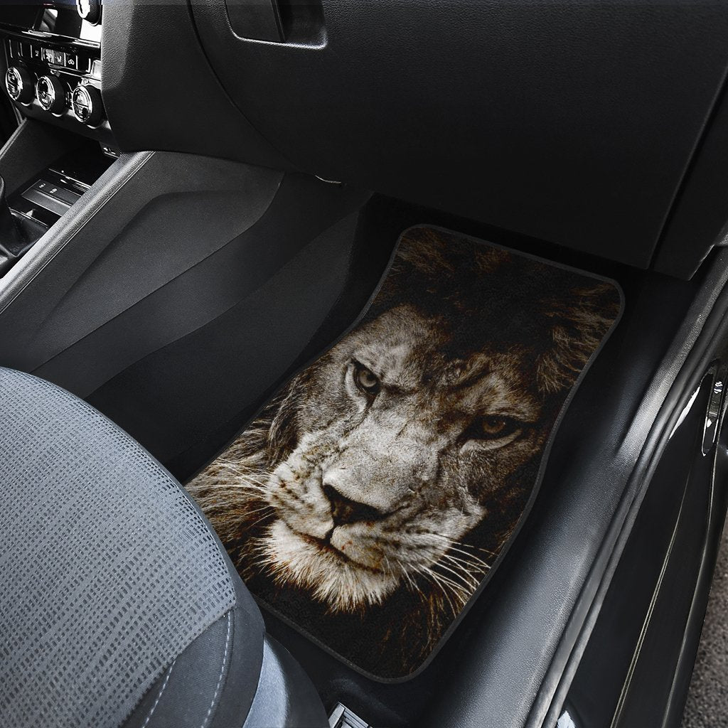 Lion Car Floor Mats Custom Car Accessories Awesome Gift Idea For Dad