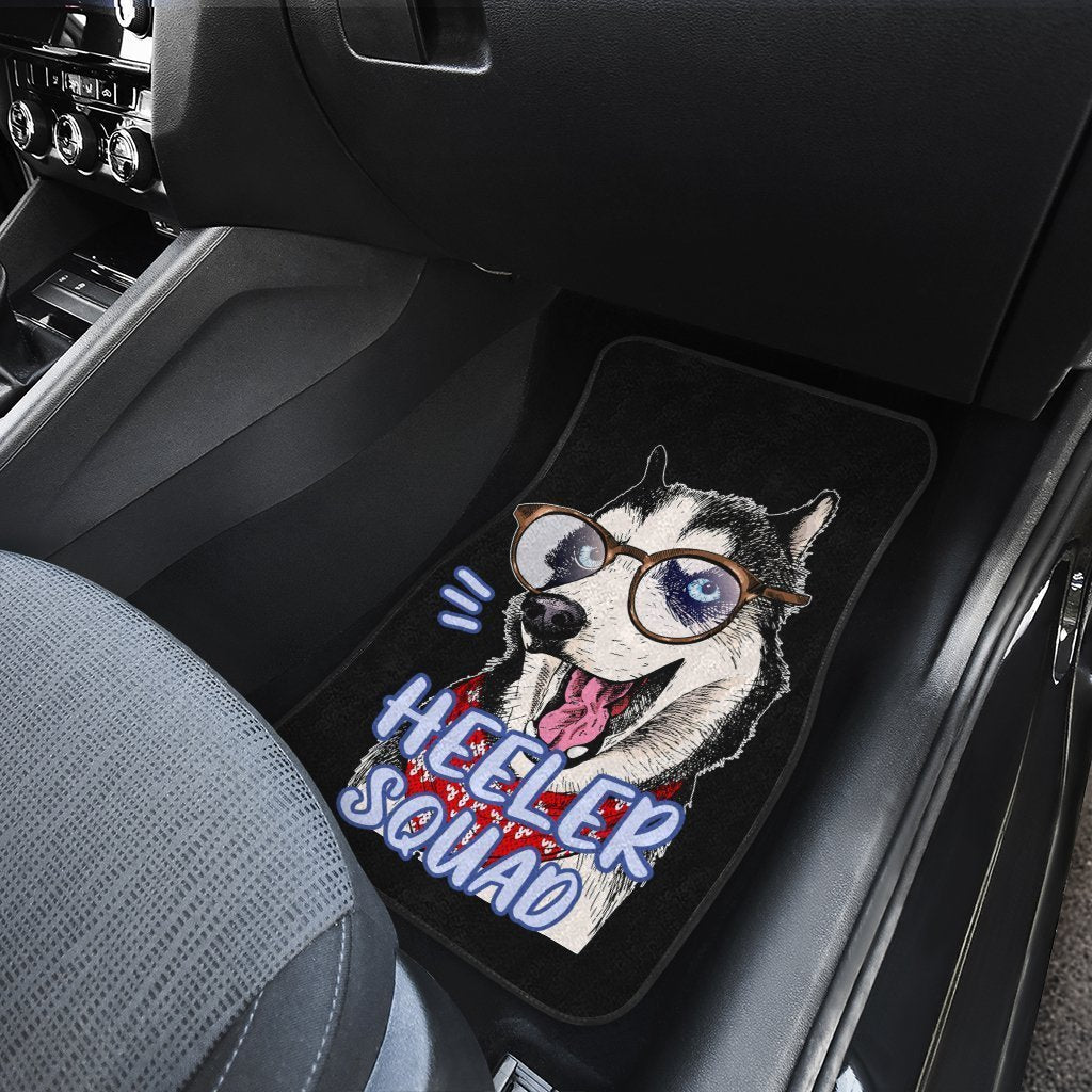 Lovely Husky Car Floor Mats Custom Car Accessories Gift Idea For Husky Lovers