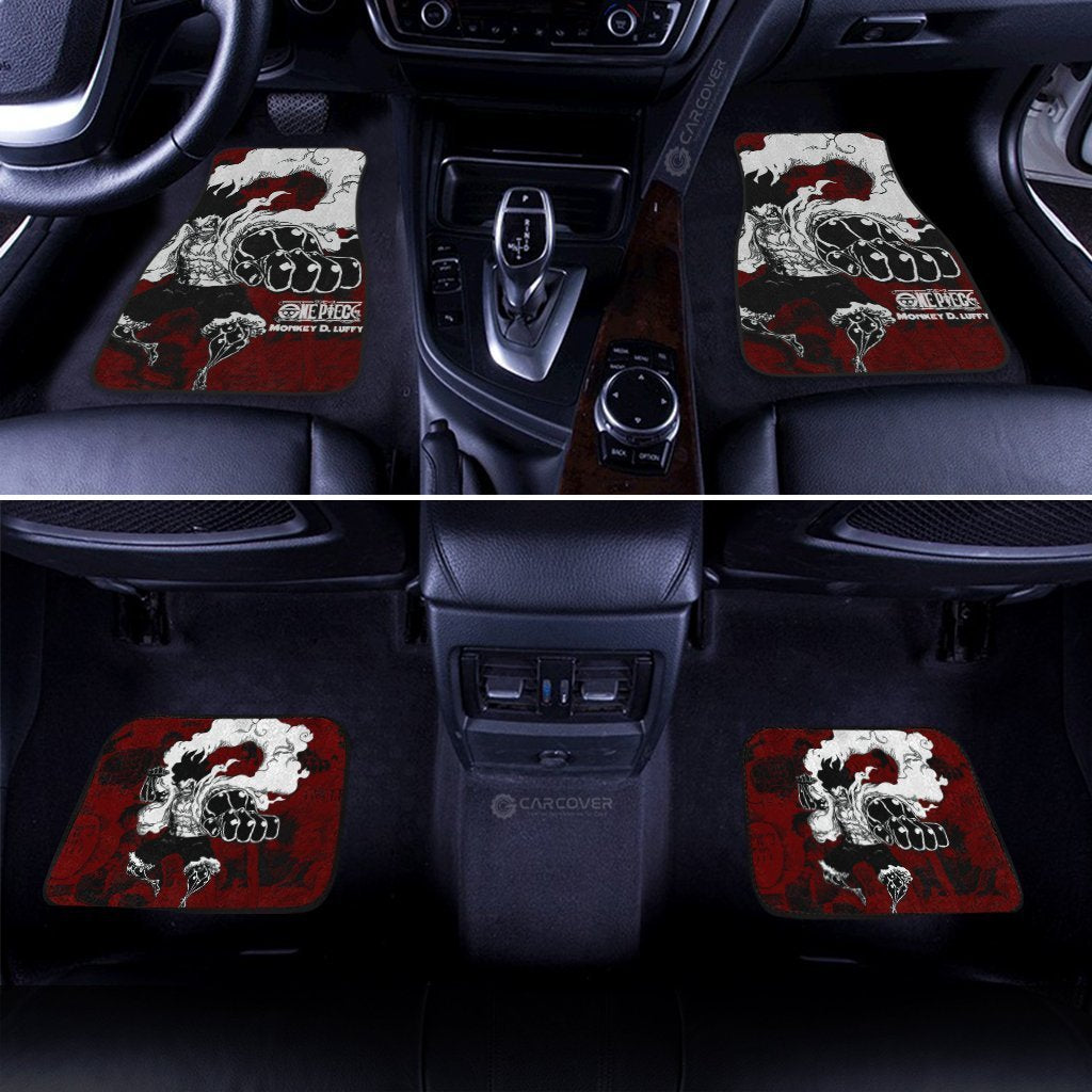 Luffy Gear 4 Car Floor Mats Custom Anime Mix Manga One Piece Car Interior Accessories