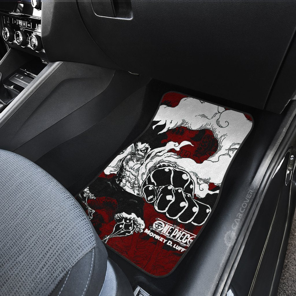 Luffy Gear 4 Car Floor Mats Custom Anime Mix Manga One Piece Car Interior Accessories