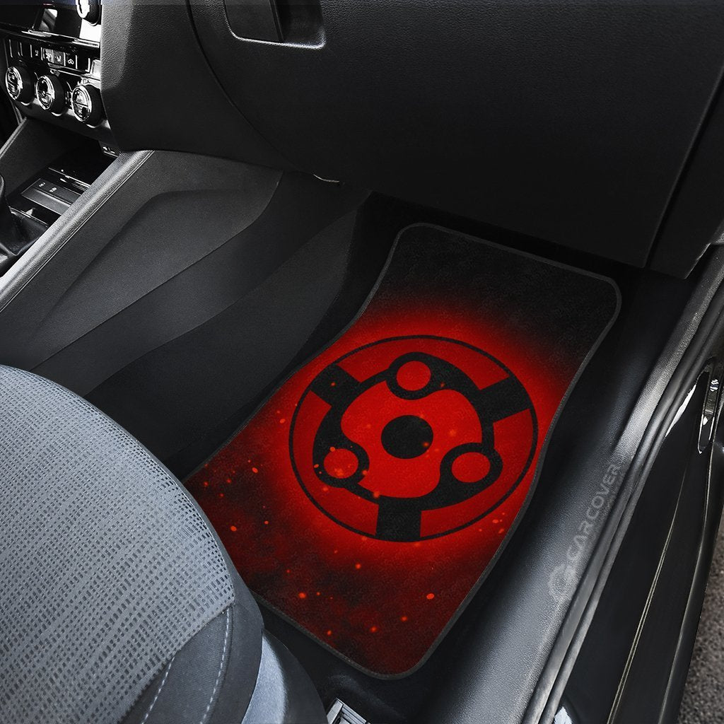 Madara Eternal Mangekyou Car Floor Mats Custom Sharingan Anime Naruto Car Accessories