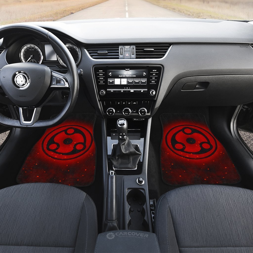Madara Mangekyou Car Floor Mats Custom Sharingan Anime Naruto Car Accessories