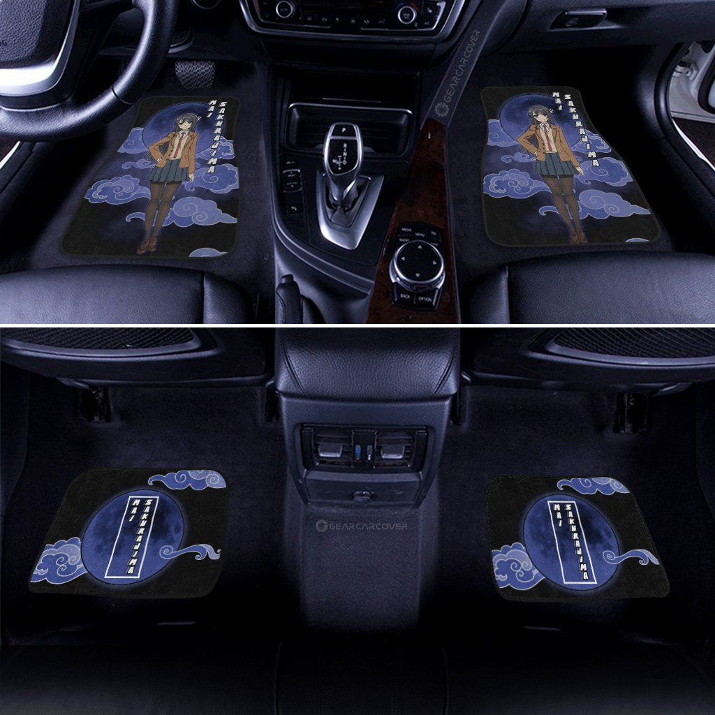 Mai Sakurajima Car Floor Mats Custom Bunny Girl Senpai Anime Car Accessories