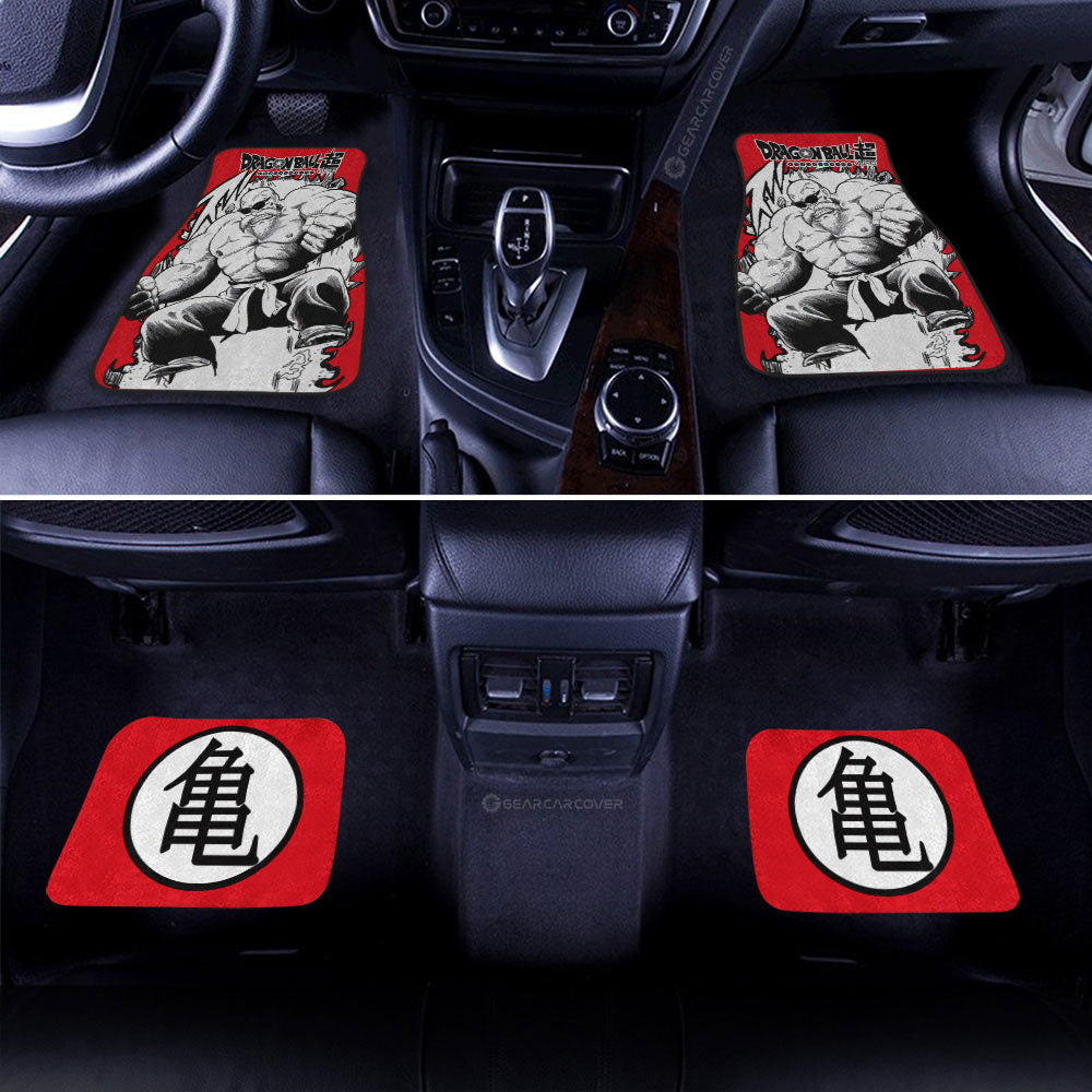 Master Roshi Car Floor Mats Custom Dragon Ball Anime Car Accessories Manga Style For Fans