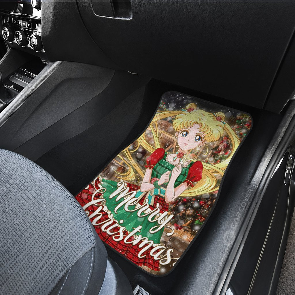 Merry Christmas Sailor Moon Car Floor Mats Custom Anime Car Accessories