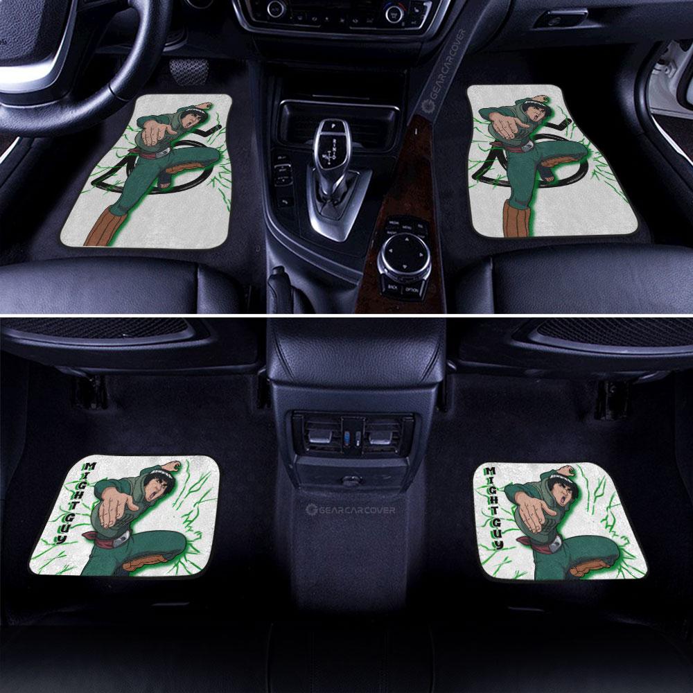 Might Guy Car Floor Mats Custom Naruto Anime Gifts For Fans