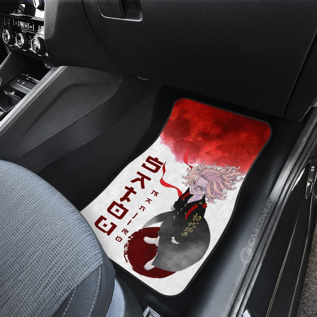 Mikey Car Floor Mats Custom Anime Tokyo Revengers Car Interior Accessories