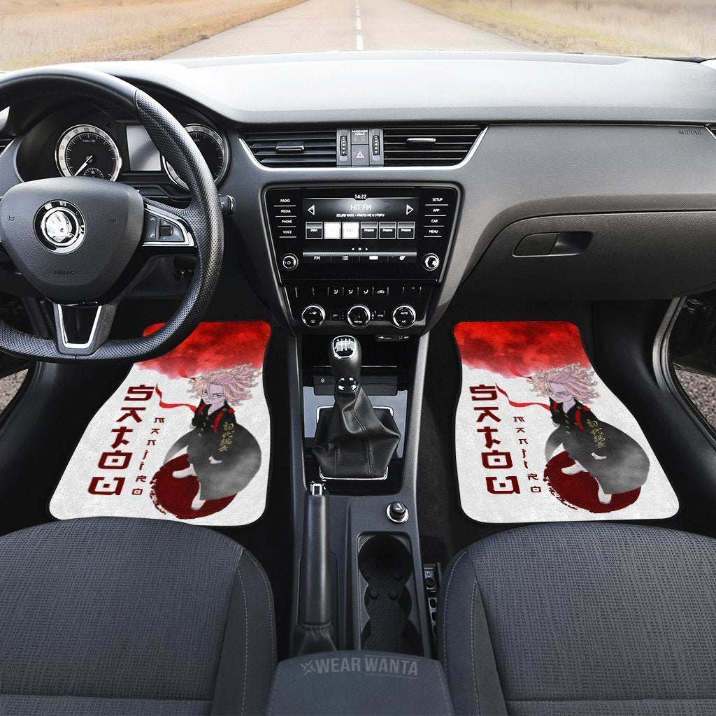 Mikey Car Floor Mats Custom Anime Tokyo Revengers Car Interior Accessories