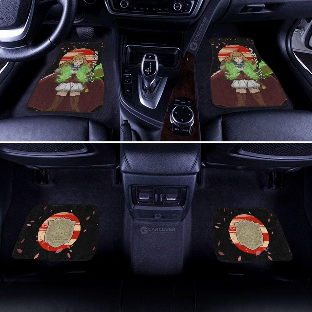 Mimosa Vermillion Car Floor Mats Custom Anime Black Clover Car Accessories