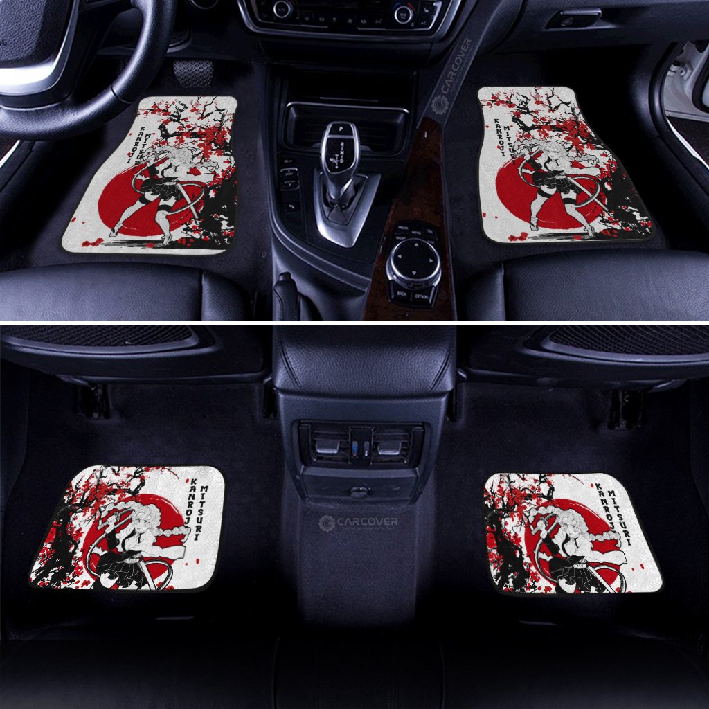 Mitsuri Car Floor Mats Custom Japan Style Anime Demon Slayer Car Accessories