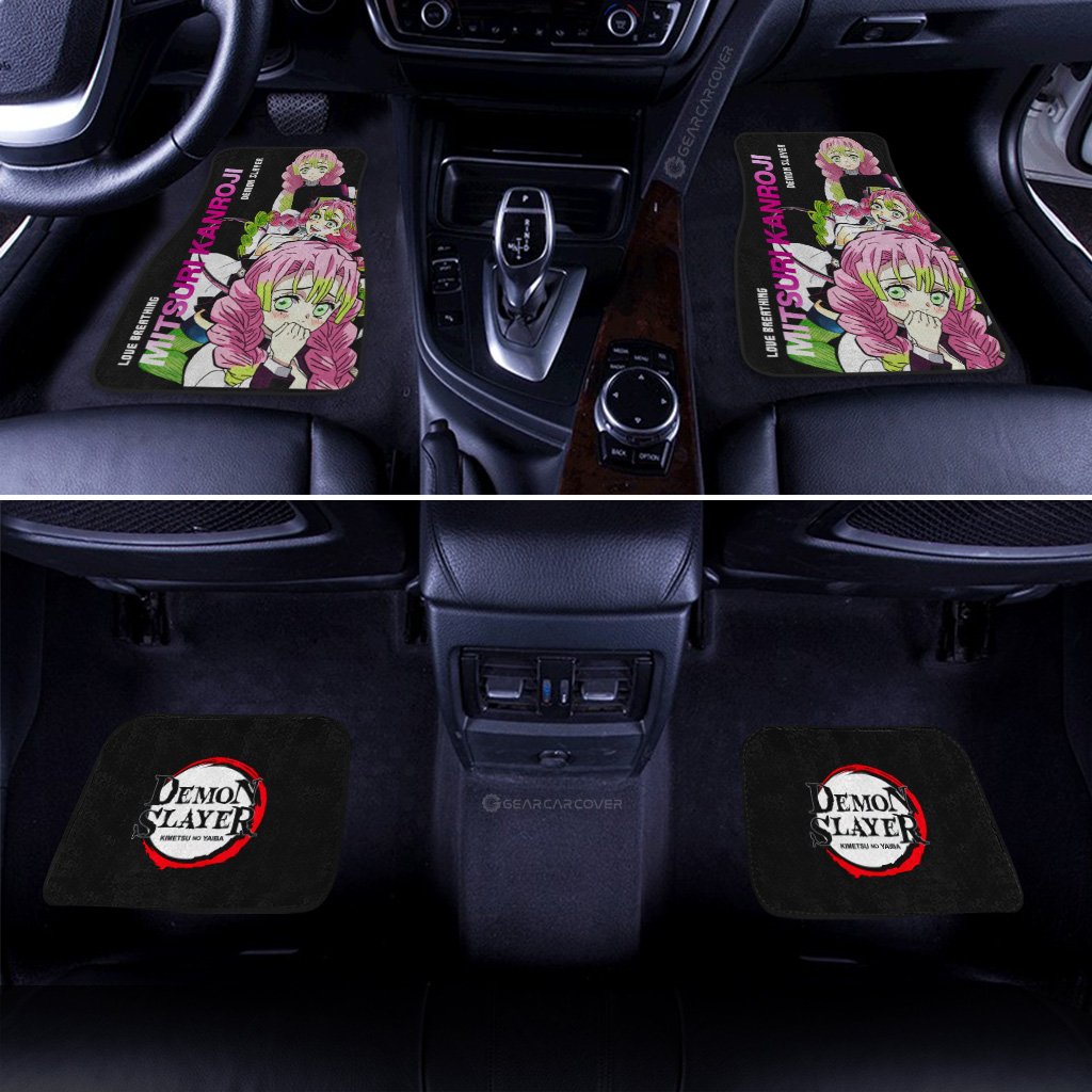 Mitsuri Kanroji Car Floor Mats Custom Demon Slayer Anime Gifts Idea For Fans