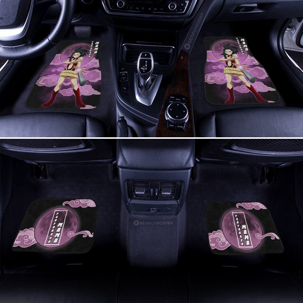 Momo Yaoyorozu Car Floor Mats Custom Anime My Hero Academia Car Interior Accessories