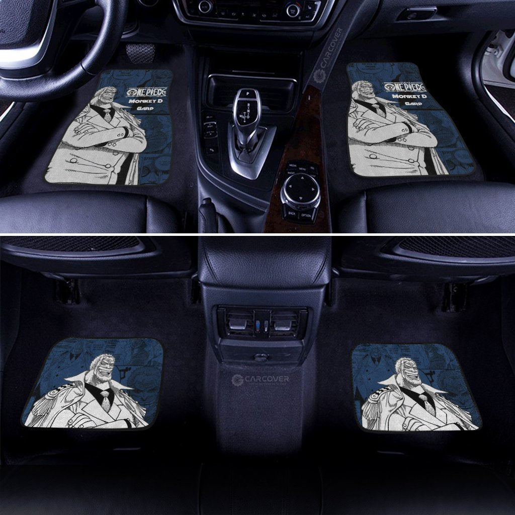Monkey D Garp Car Floor Mats Custom Anime Mix Manga One Piece Car Interior Accessories