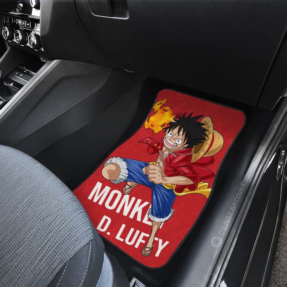 Monkey D. Luffy Car Floor Mats Custom Anime Car Accessories For One Piece Fans