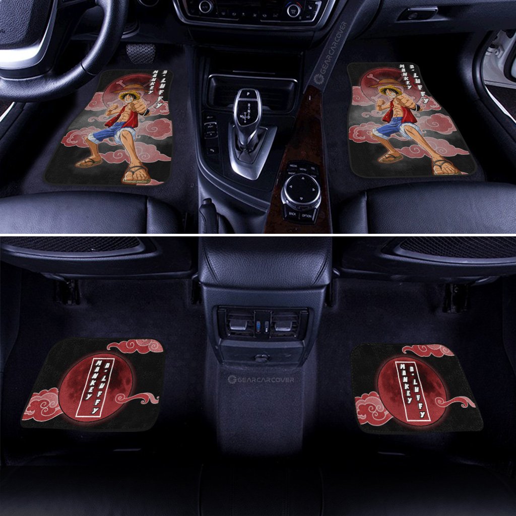 Monkey D. Luffy Car Floor Mats Custom Anime One Piece Car Accessories Gifts For Anime Fans