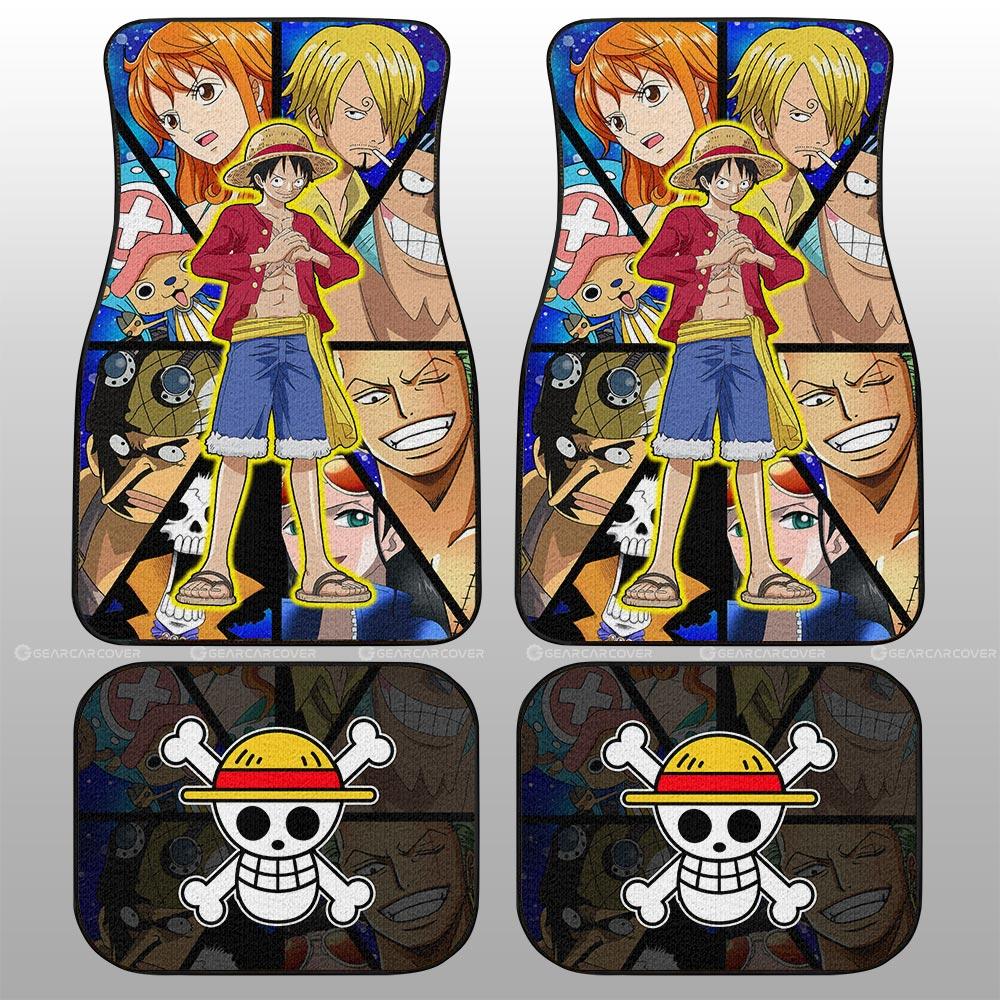 Monkey D. Luffy Car Floor Mats Custom One Piece Anime Car Interior Accessories