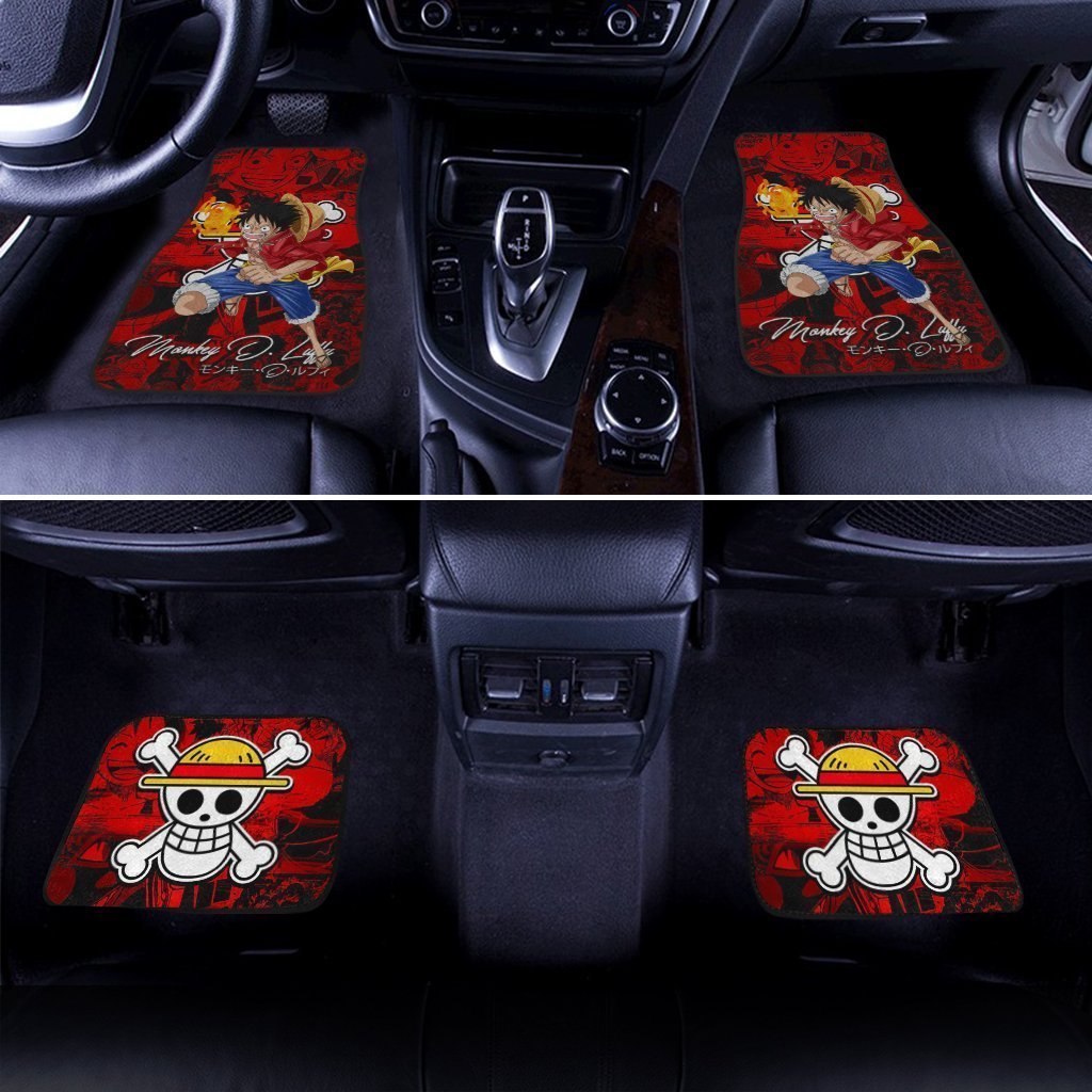Monkey D. Luffy Car Floor Mats Custom One Piece Anime