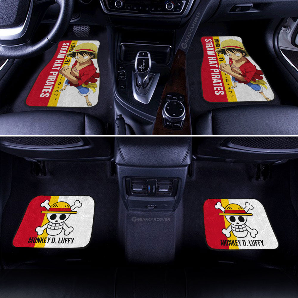 Monkey D. Luffy Car Floor Mats Custom One Piece Car Accessories Gifts For Anime Fans