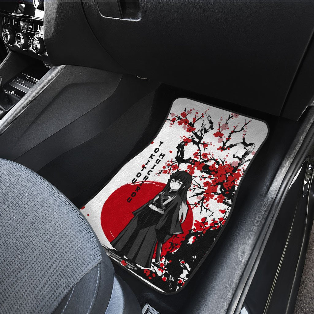 Muichiro Car Floor Mats Custom Japan Style Anime Demon Slayer Car Interior Accessories