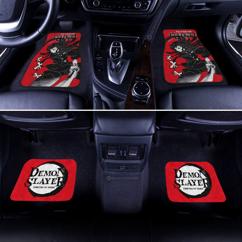 Muichirou Tokitou Car Floor Mats Custom Demon Slayer Anime Car Accessories Manga Style For Fans