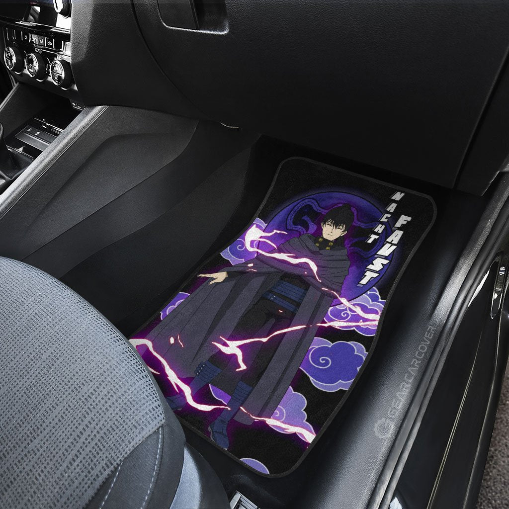 Nacht Faust Car Floor Mats Custom Anime Black Clover Car Accessories