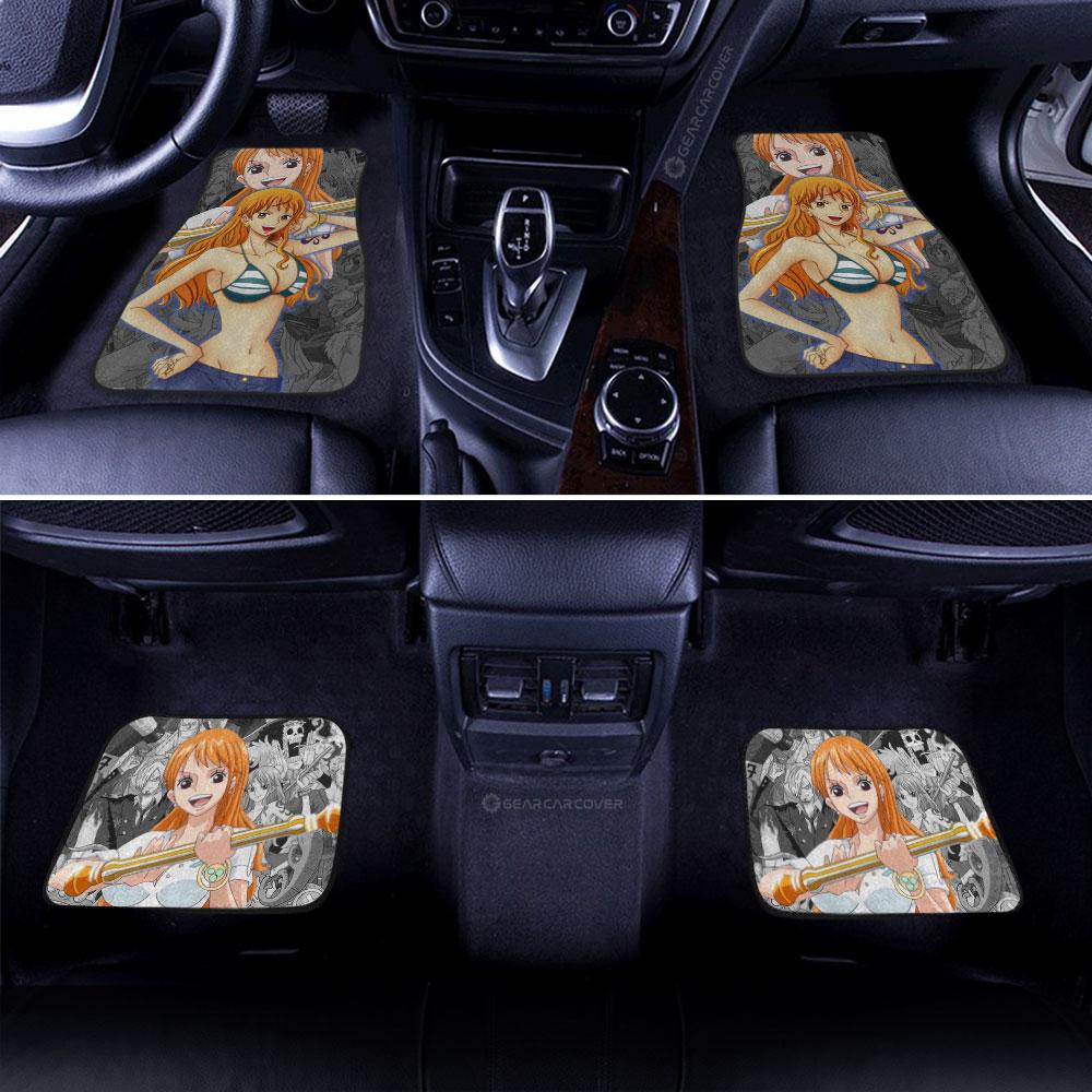 Nami Car Floor Mats Custom One Piece Anime Car Interior Accessories