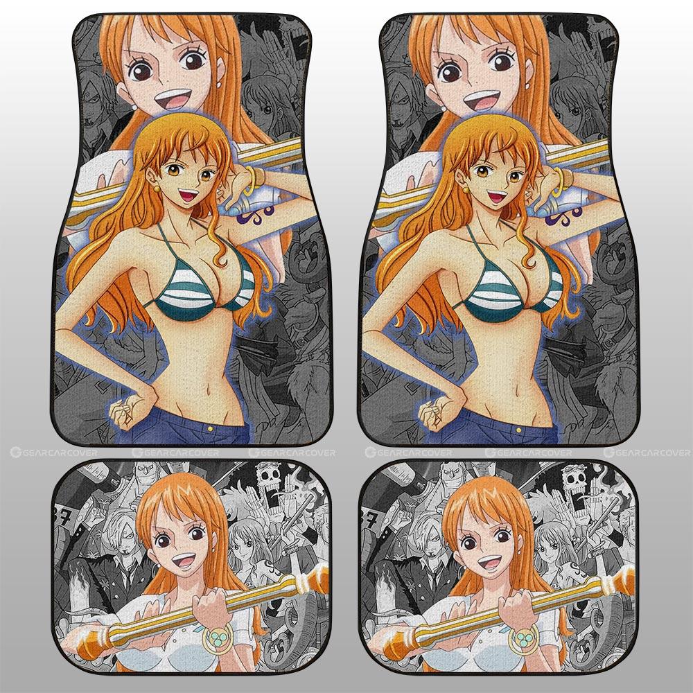 Nami Car Floor Mats Custom One Piece Anime Car Interior Accessories