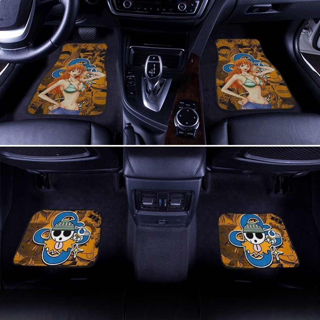 Nami Car Floor Mats Custom One Piece Anime